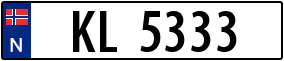 Trailer License Plate